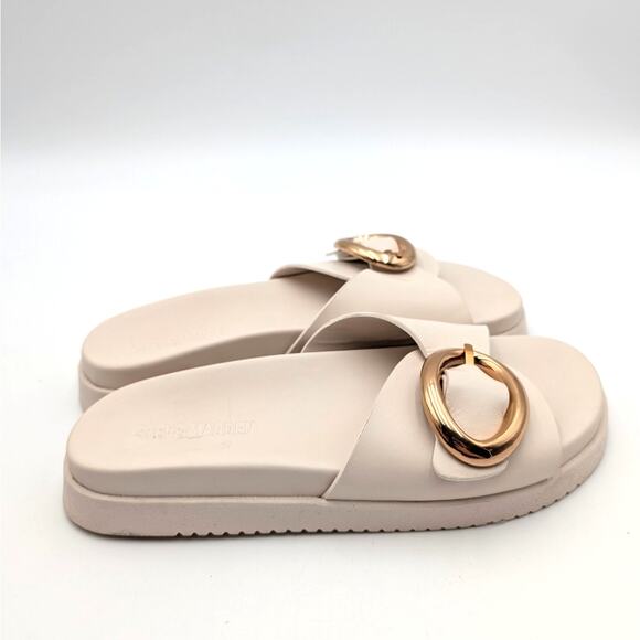 Steve Madden Mandie Slide Sandals Women's Bone Leather Size US8 EU38.5 - Picture 3 of 12